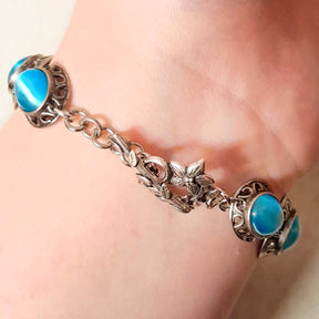 Dragonfly Turquoise Cat's Eye Bracelet