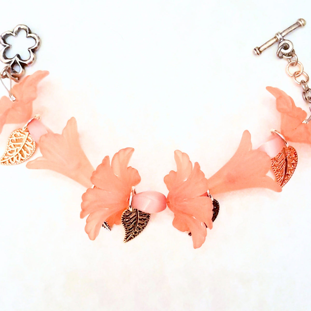 Pink Flower Fairy Bracelet