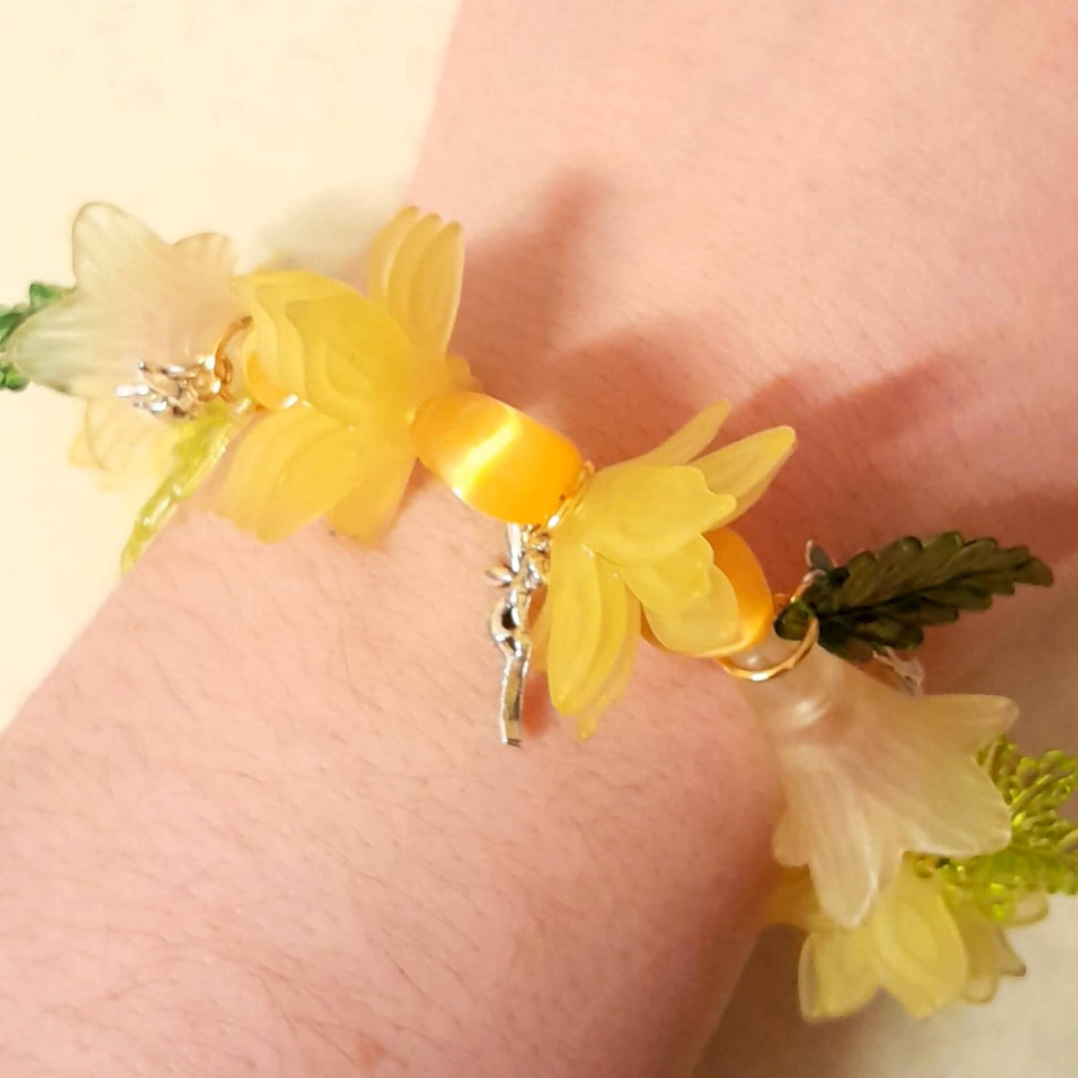 Yellow Flower Fairy Bracelet