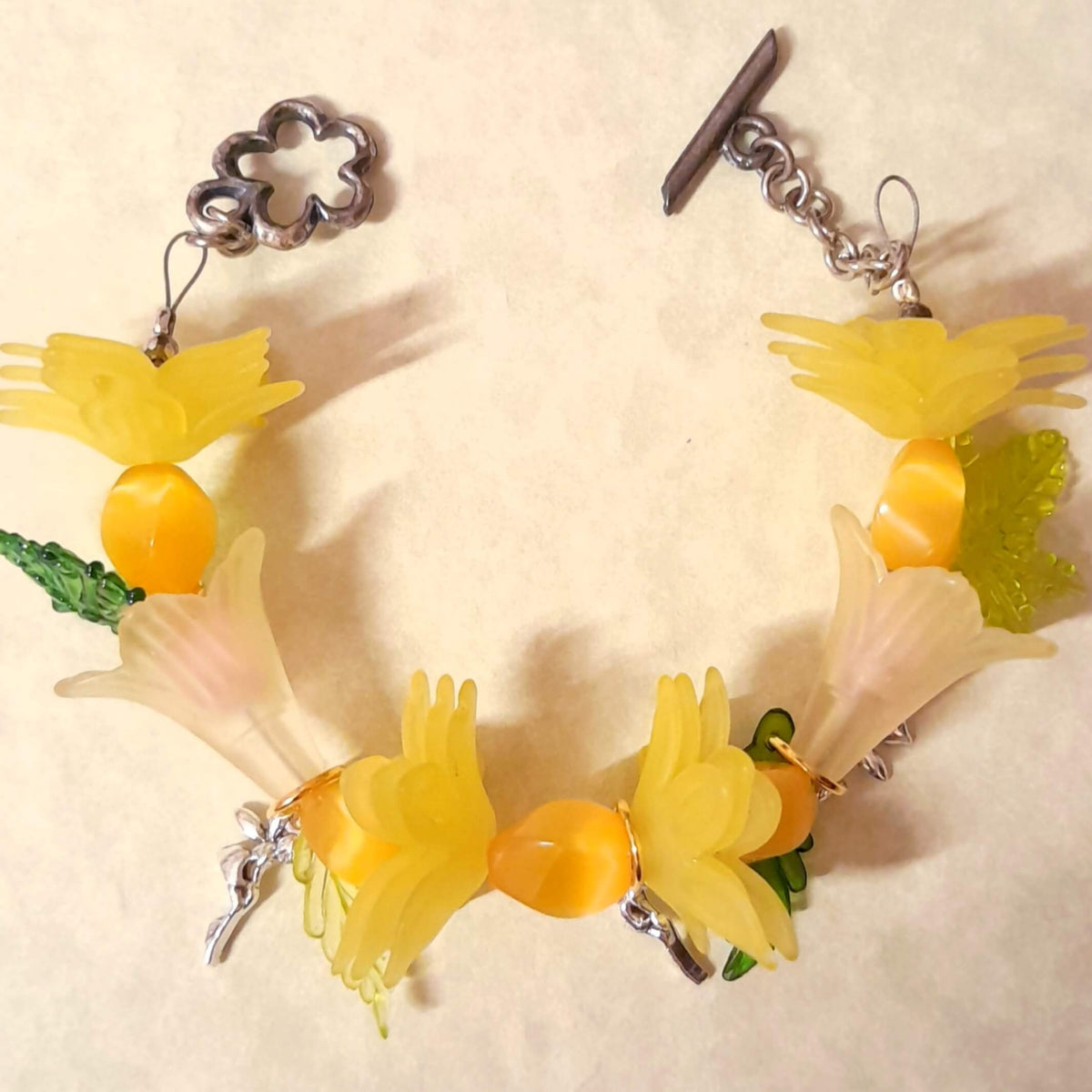 Yellow Flower Fairy Bracelet