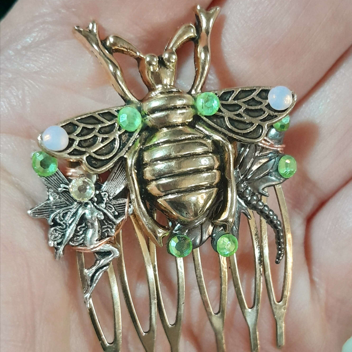 Dragonfly Bee Fairy Fantasy Hair Comb