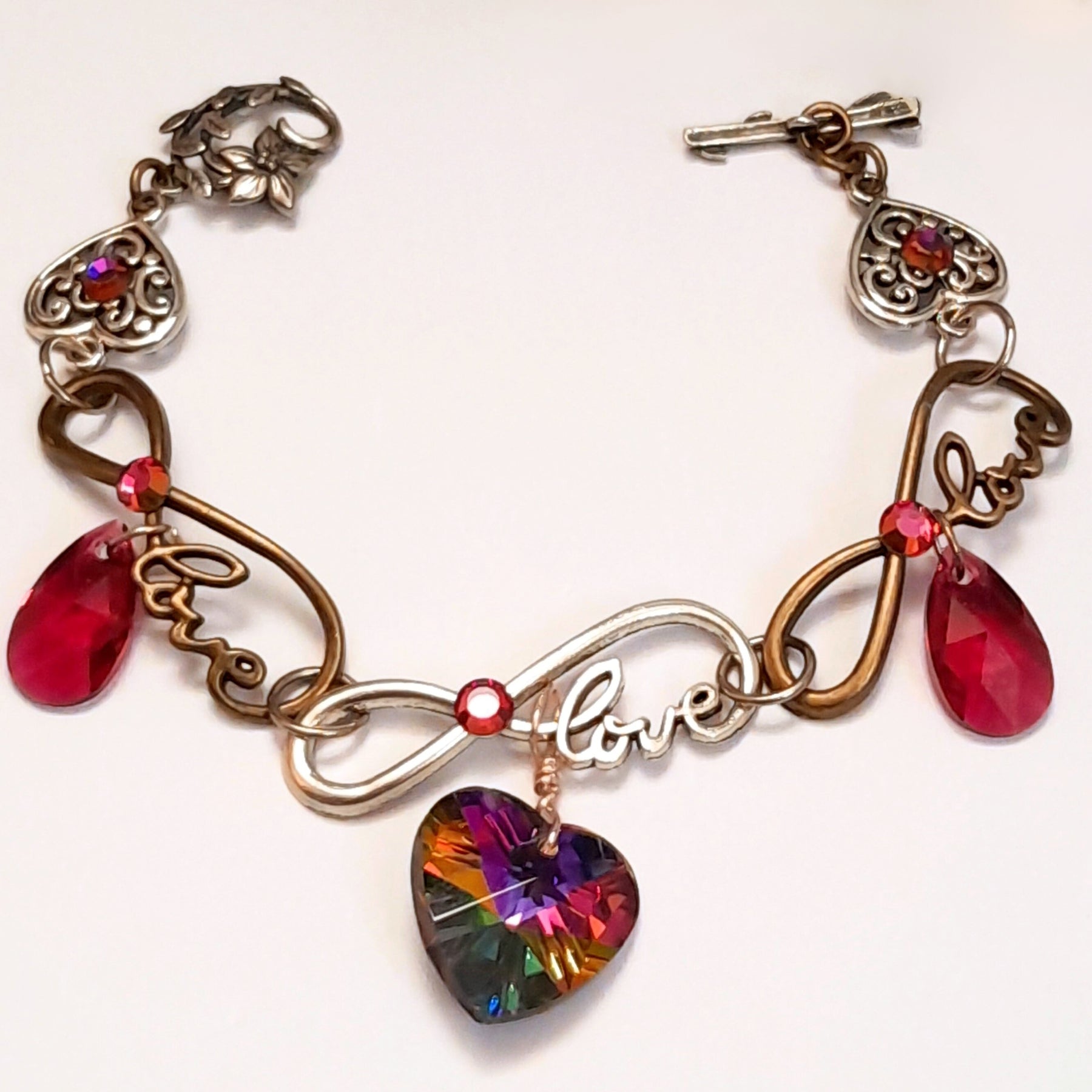 Bracelet Crystal Hearts | Eternity Love Jewelry