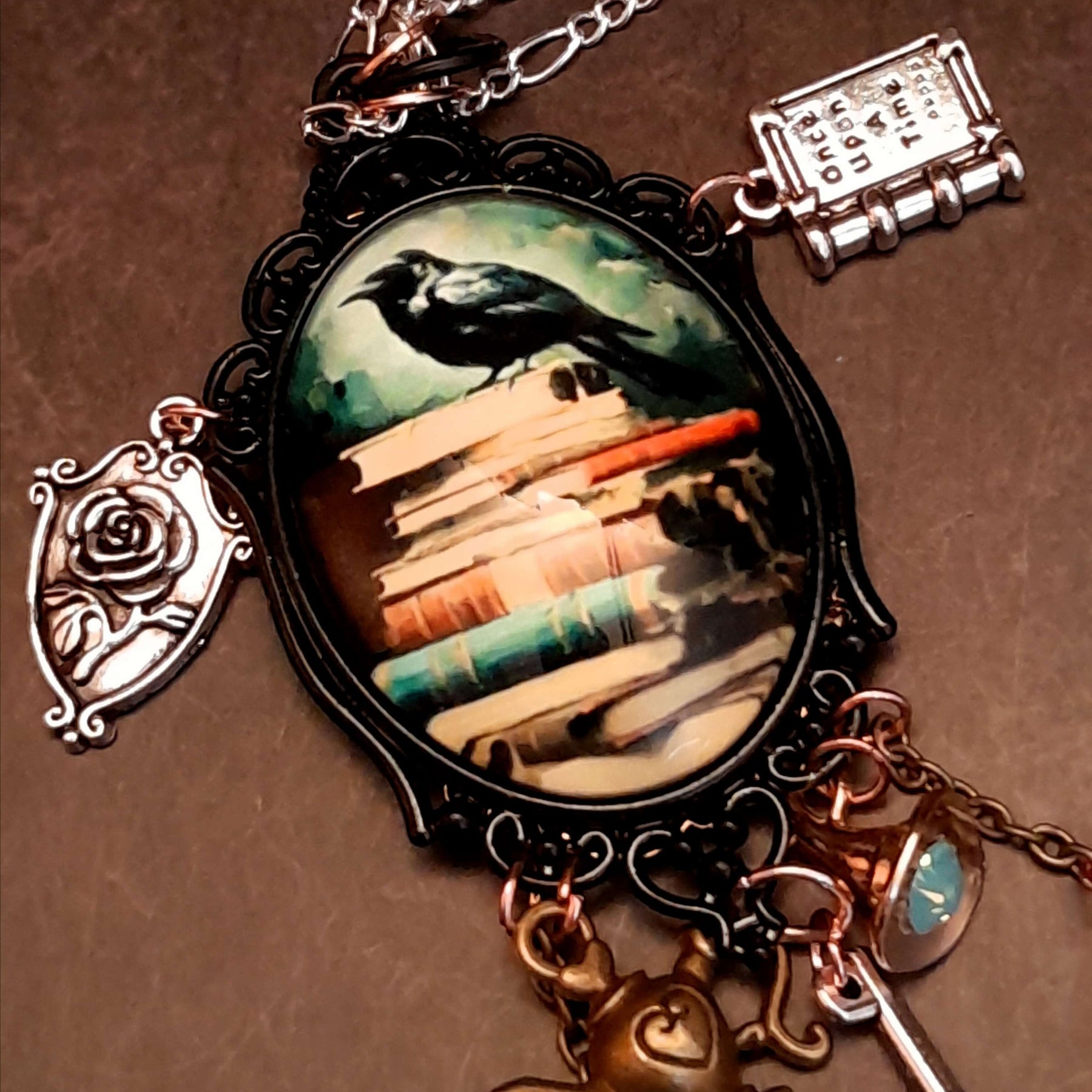 Fairytale Witchy Crow Necklace