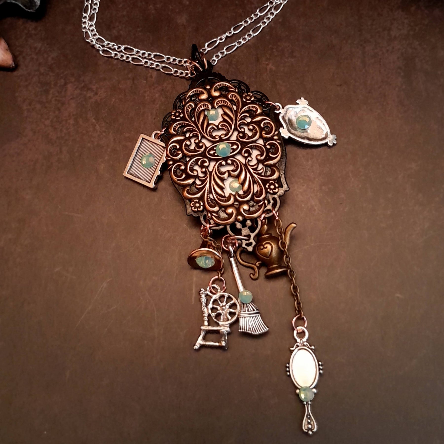 Fairytale Witchy Crow Necklace