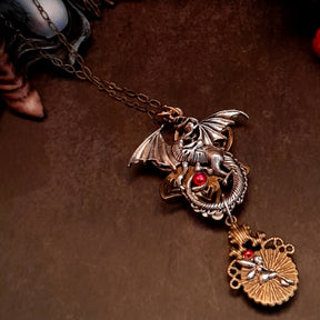 Blue Dragon Eye Fantasy Necklace