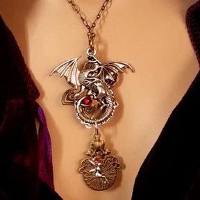 Blue Dragon Eye Fantasy Necklace