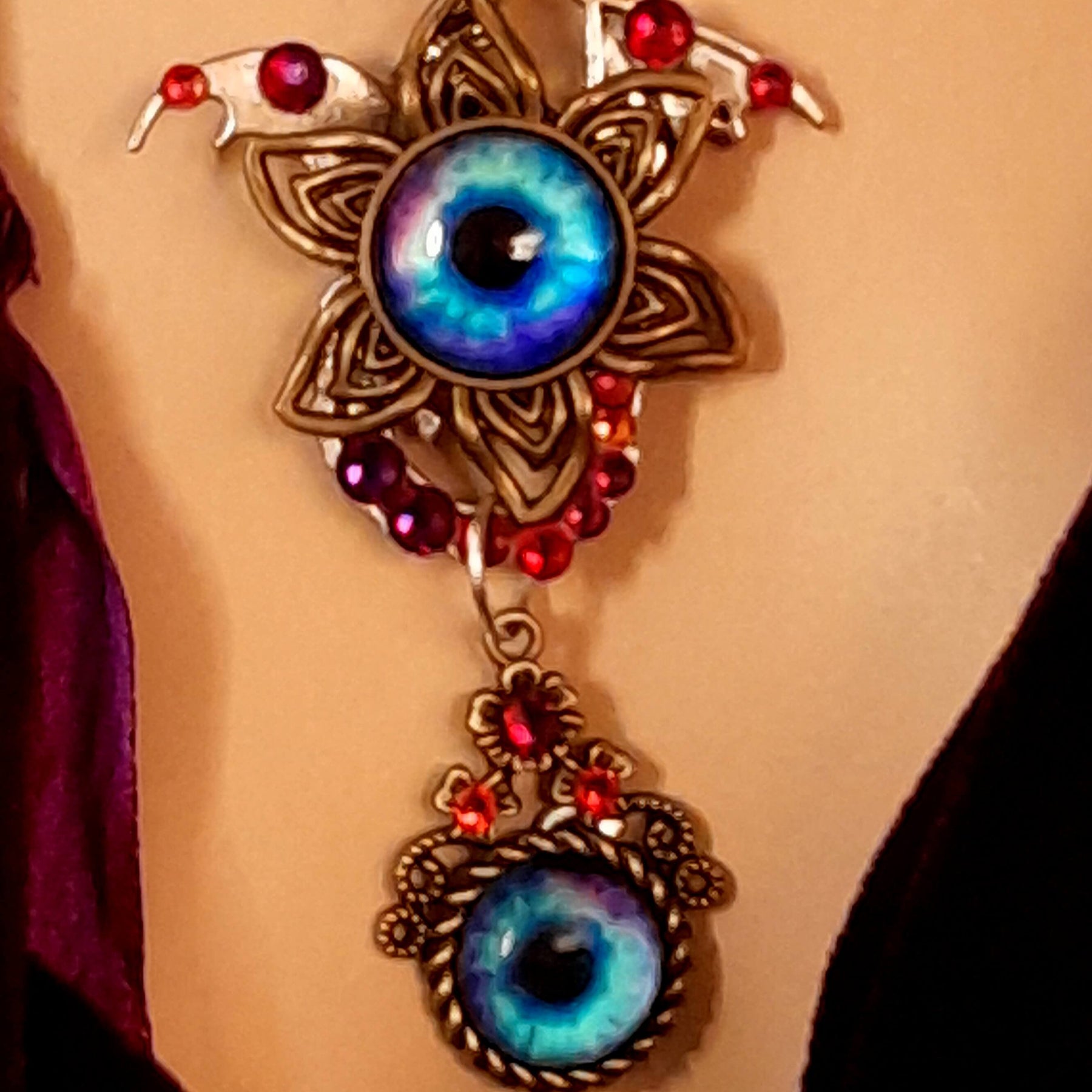 Blue Dragon Eye Fantasy Necklace