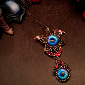 Blue Dragon Eye Fantasy Necklace