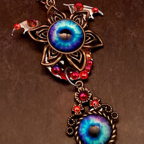 Blue Dragon Eye Fantasy Necklace