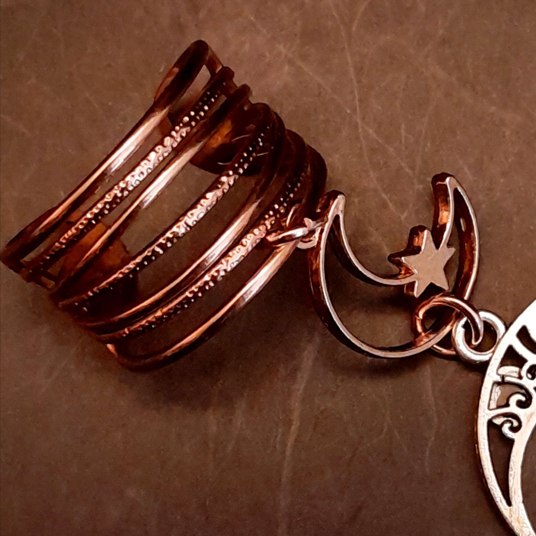 Hand Chain White Fairy Moon Statement Jewelry