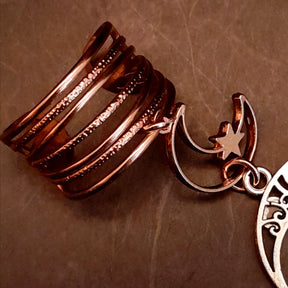 Hand Chain White Fairy Moon Statement Jewelry