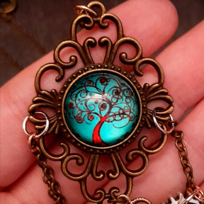 Turquoise Long Statement Necklace Multi Strand