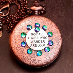 Pocket Watch Necklace Horse Equestrian Jewelry