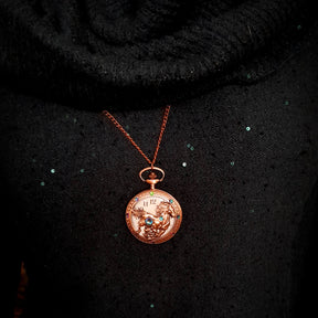 Pocket Watch Necklace Horse Equestrian Jewelry