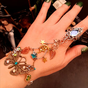 slave bracelet hand chain magical fantasy swarovski crystals