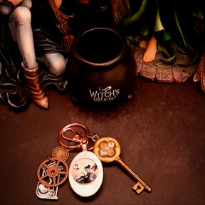 purse charm key chain charm zipper pull moon fairy fantasy accessories