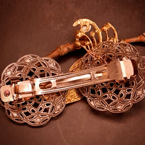 swarovski purple crystal masquerade mask hair clip magical