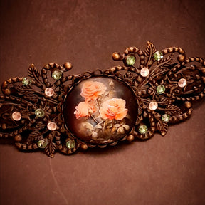swarovski crystal victorian style hair clip