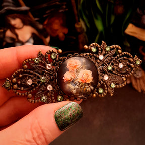 swarovski crystal victorian style hair clip vintage style