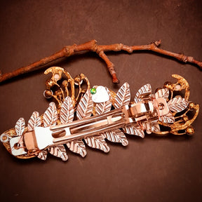 hair clip swarovski crystals masquerade mask fantasy hair jewelry