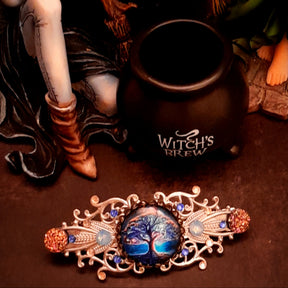 create image back of head ponytale use exactly clip from picture magical tree of life