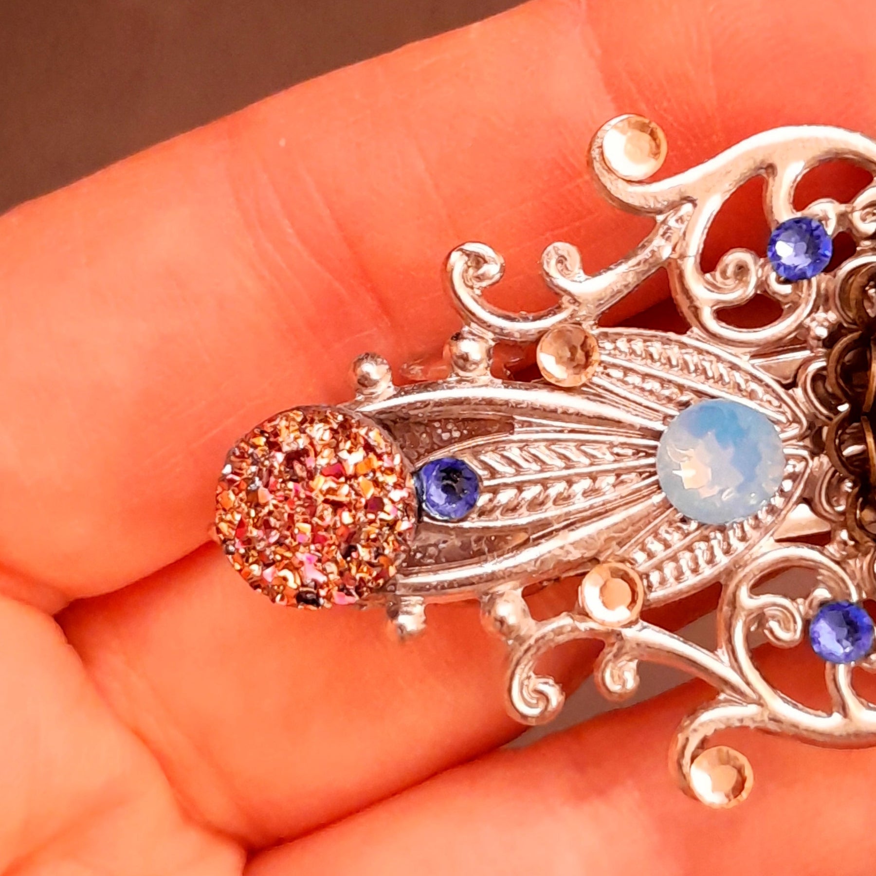 create image back of head ponytale use exactly clip from picture magical hair jewelry