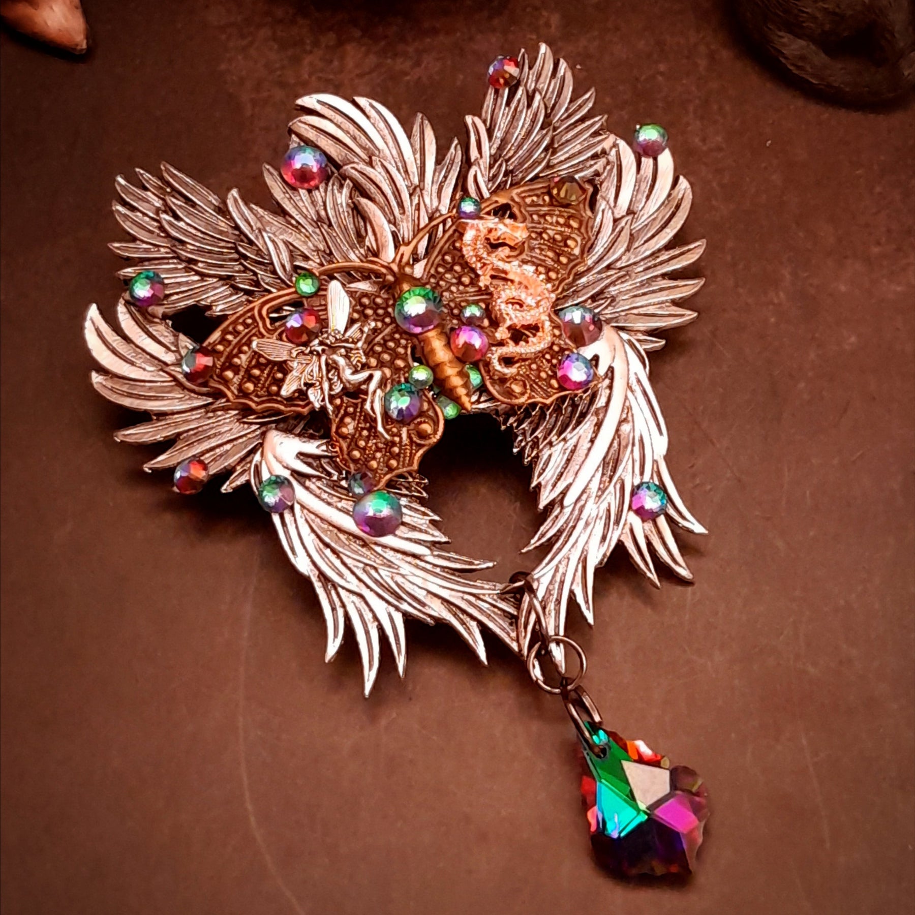 swarovski crystal statement hair clip