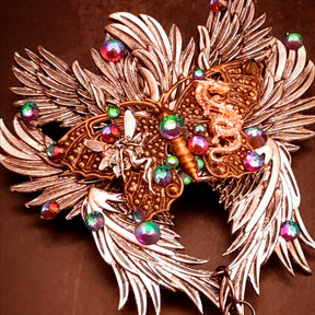 swarovski crystal statement hair clip fantasy hair jewelry