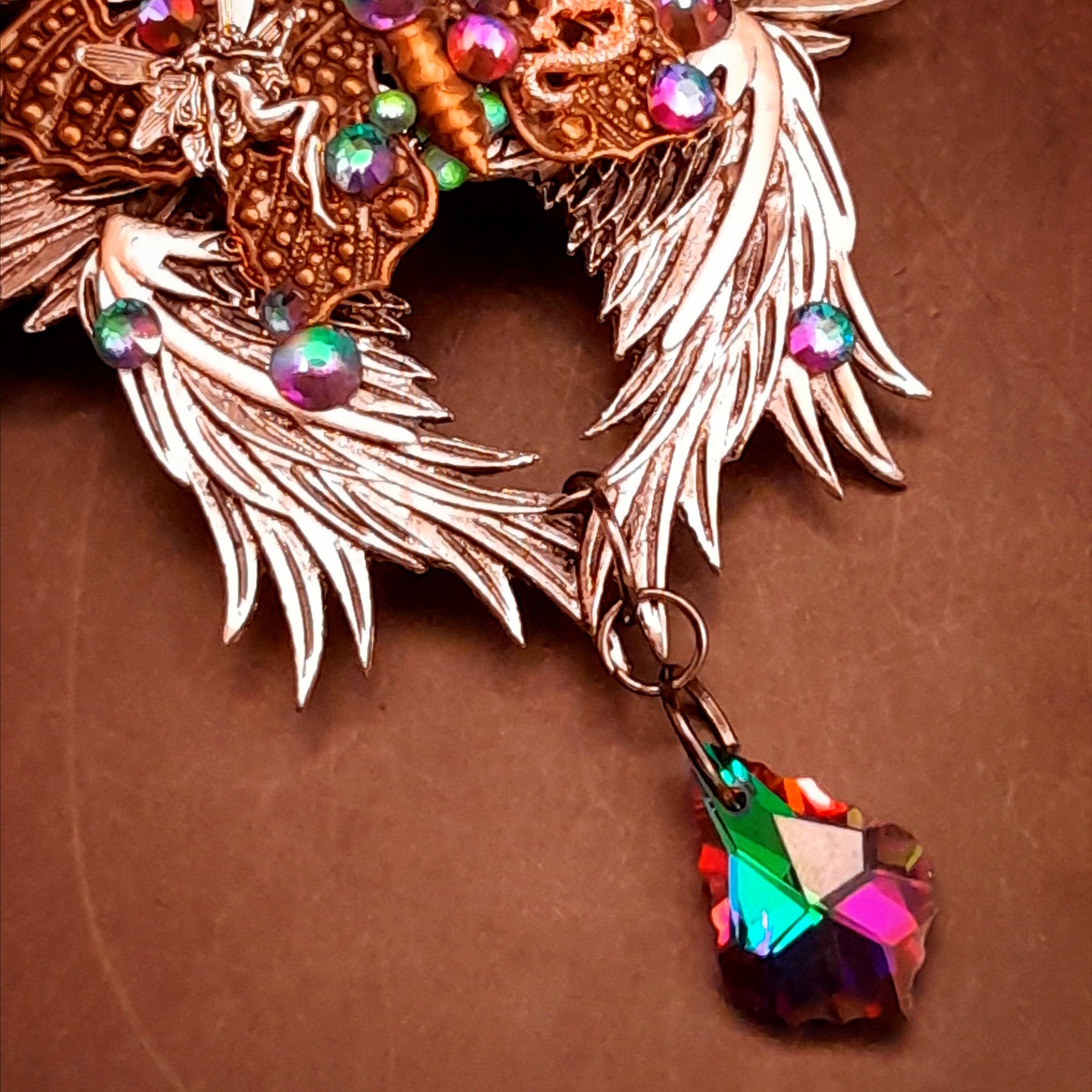 swarovski crystal statement hair clip fantasy