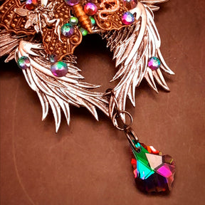 swarovski crystal statement hair clip fantasy