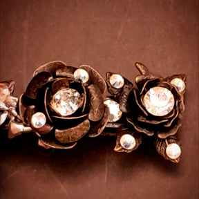 Hairclip Crystal Rose Flowers Barrette