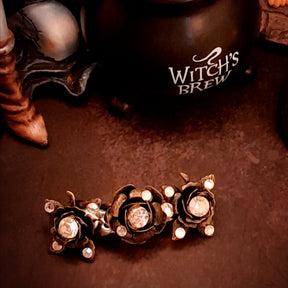 Hairclip Crystal Rose Flowers Barrette