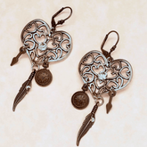 Multi Heart Earrings |Chandelier Steampunk Style