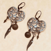 Chandelier Heart Earrings