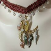 Victorian Style Choker Moon Necklace