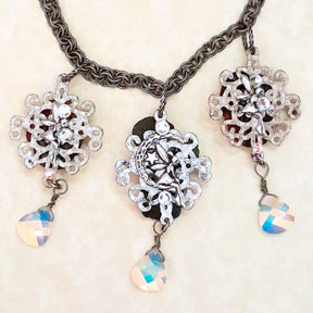 Rainbow Stone Crystal AB Necklace