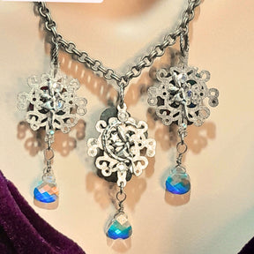 Rainbow Stone Crystal AB Necklace