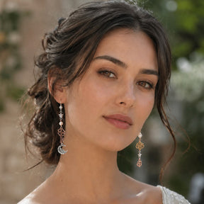 Pearl Bridal Earrings | Mismatched Wedding Jewelry