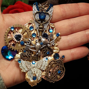 Blue Crystal Fantasy Necklace