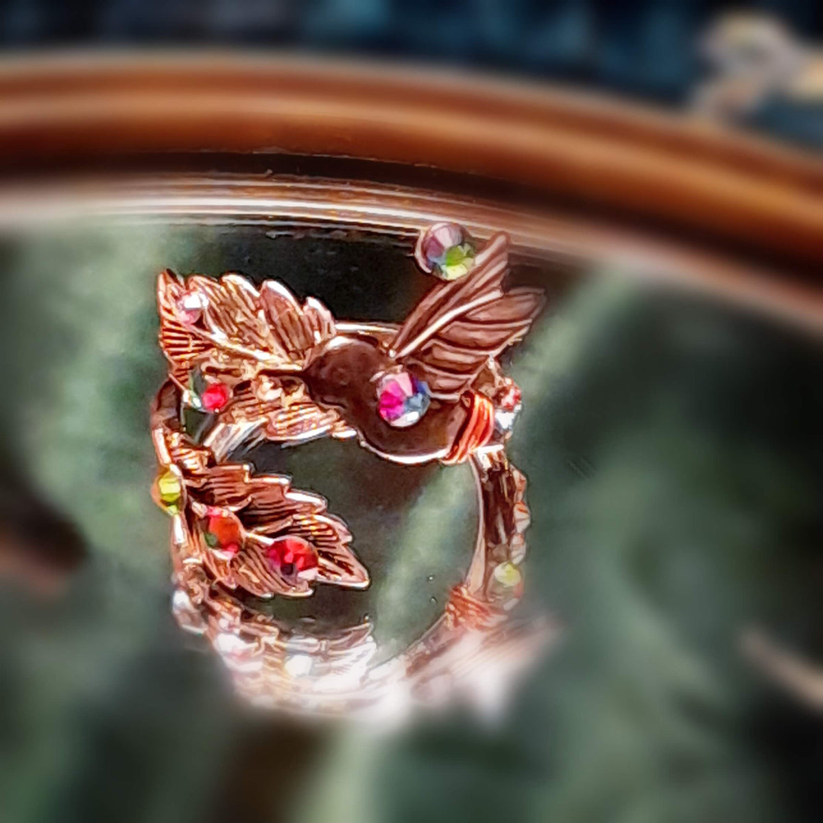 Hummingbird Nature Adjustable Ring