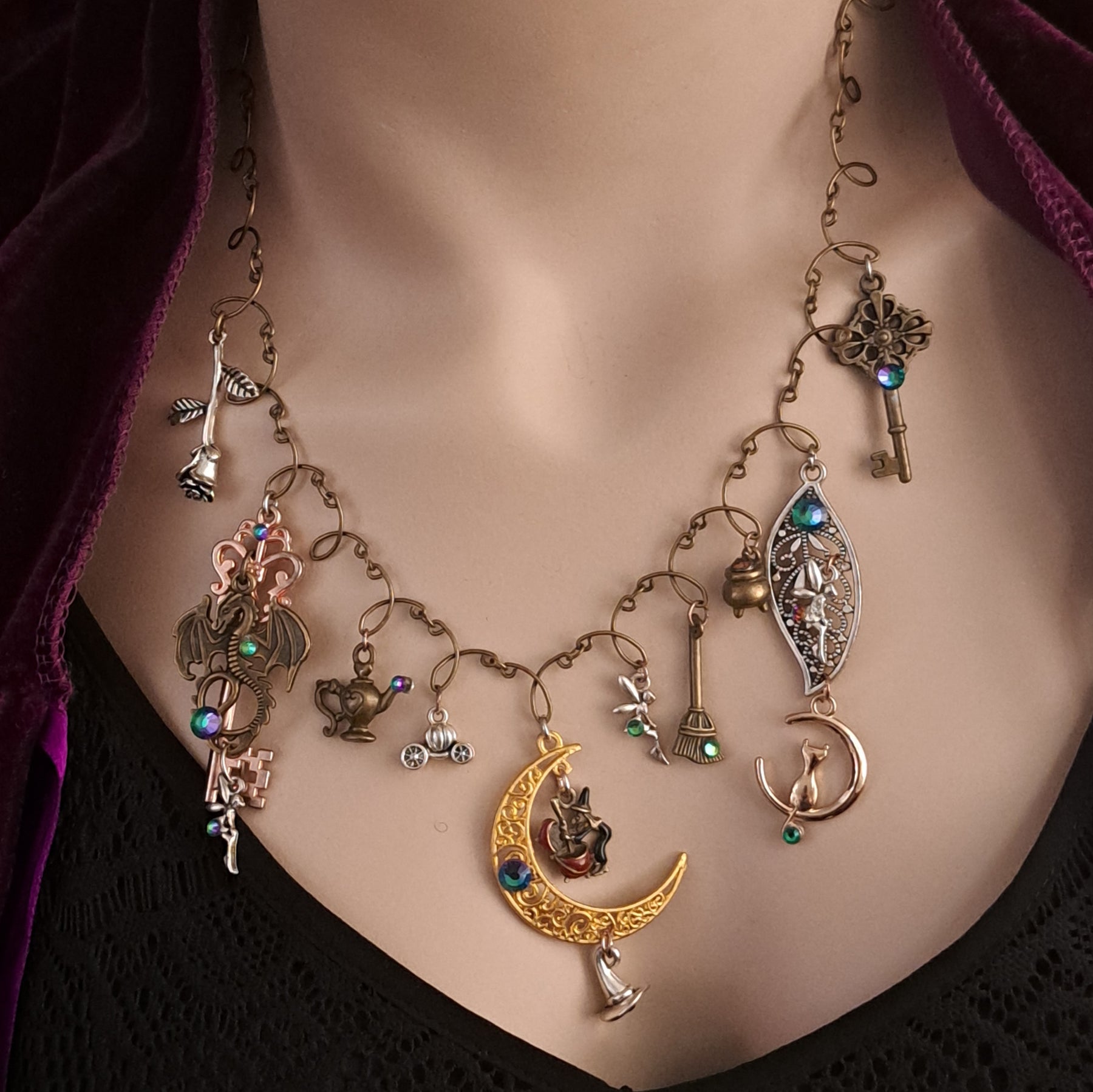 Fantasy Fairytale Moon Necklace