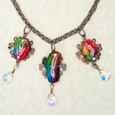 Rainbow Stone Crystal AB Necklace