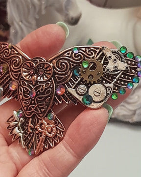Rose Gold Magical Owl Hairclip
