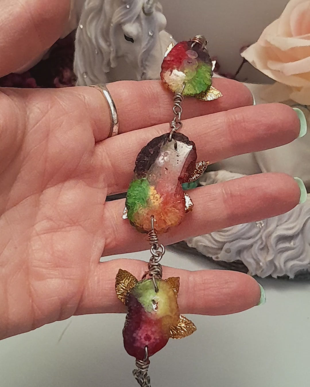 Rainbow Stone Colorful Bracelet
