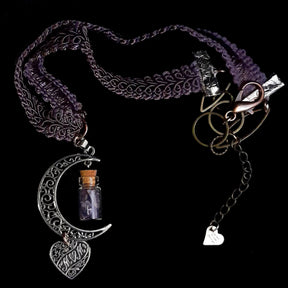 Amethyst Moon Necklace Choker Mom Gift