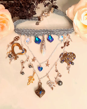 Blue Celestial Bridal Choker | Something Blue Wedding Jewelry