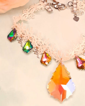 Statement Bridal Necklace | Crystal Fairy Wedding Necklace