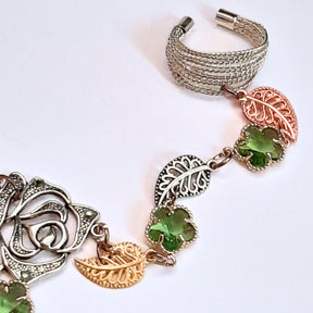 Green Flower Nature Hand Chain