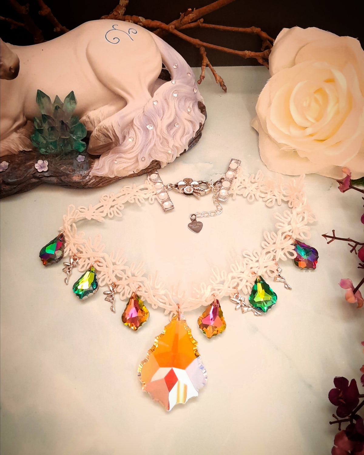 Statement Bridal Necklace | Crystal Fairy Wedding Necklace