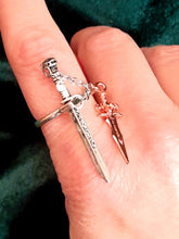 Adjustable Fantasy Double Sword Ring